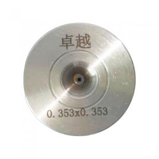 0.353mm square hole Polycrystalline Diamond wire drawing die for non-ferrous metal wire drawing 